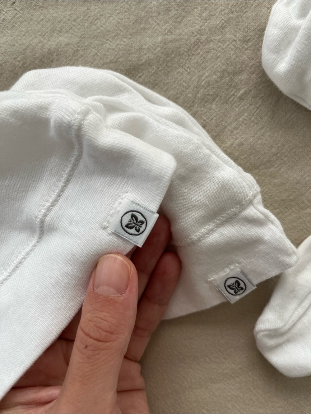The Honest Company White 0-6 Months Beanie & Mitten Set - 3 Pack - Picture 2 of 2